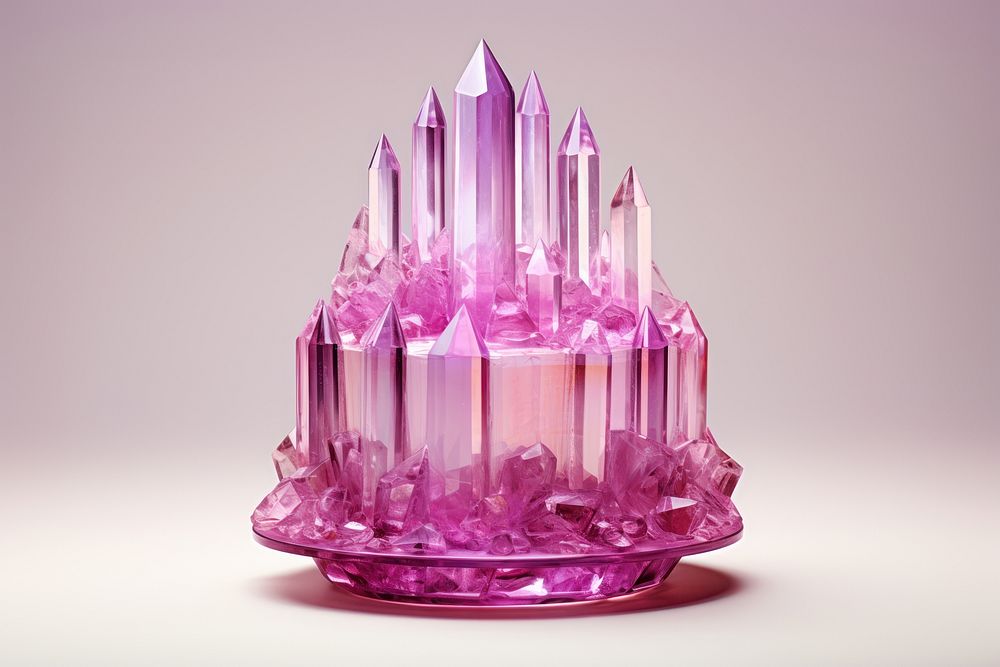 Birthday cake gemstone crystal mineral.