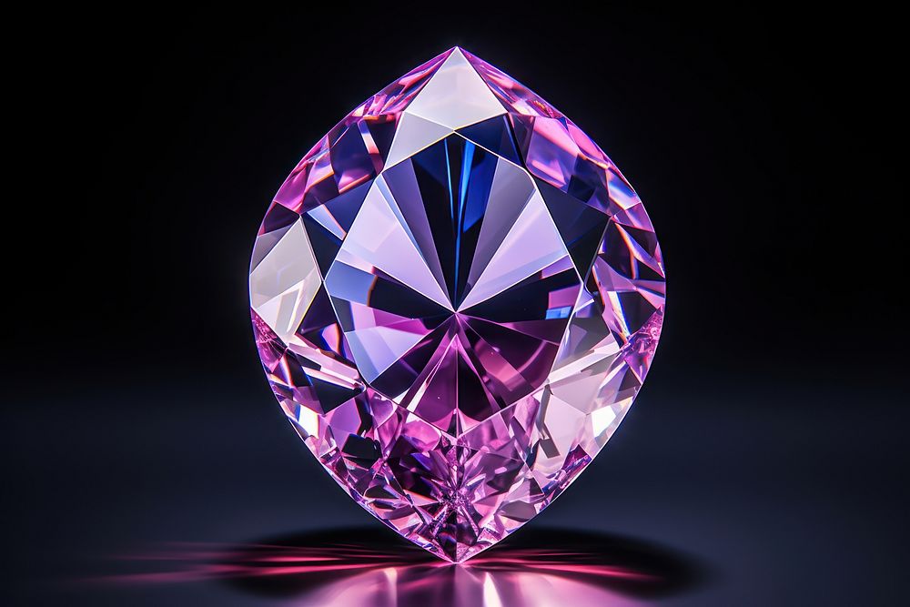 Crystal birthday gemstone jewelry diamond illuminated.