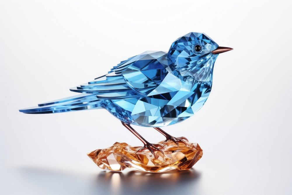 Bird gemstone crystal jewelry.