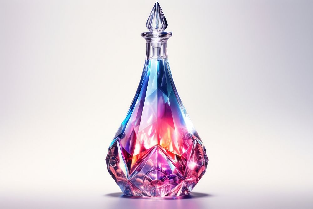 Bottle gemstone perfume creativity.