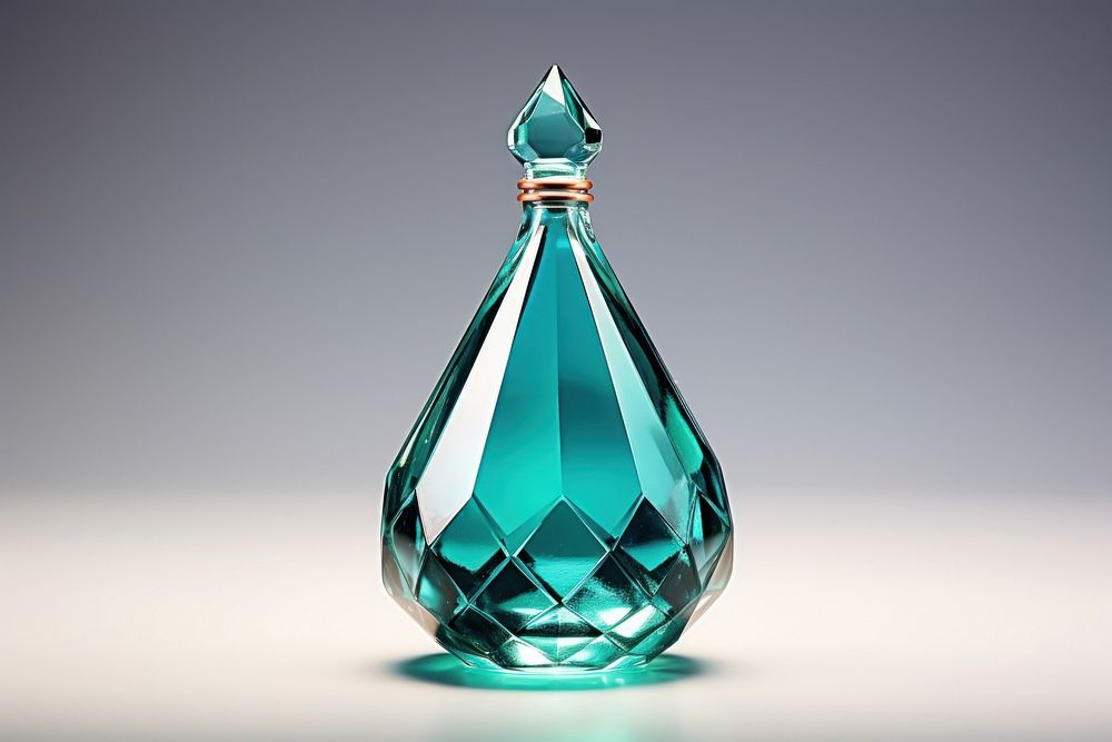 Bottle gemstone perfume shape.