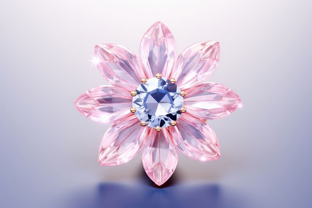 Crystal daisy gemstone jewelry diamond flower.