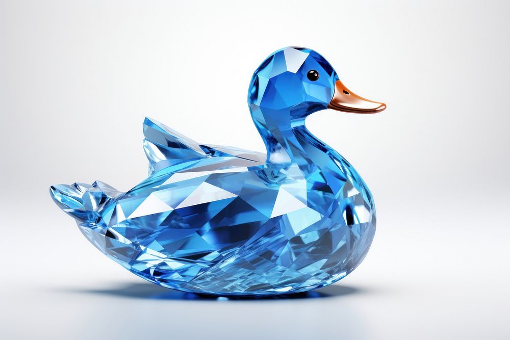 Duck crystal animal bird.