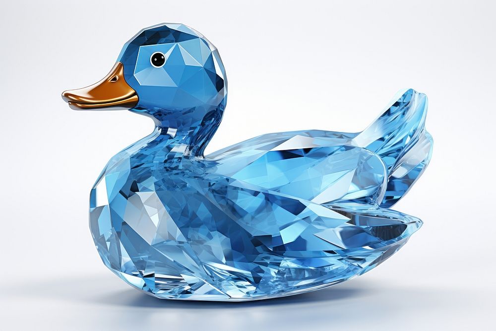 Duck gemstone jewelry crystal.