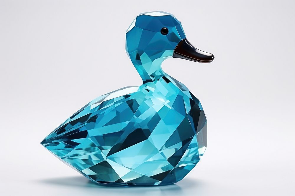 Duck gemstone jewelry crystal.