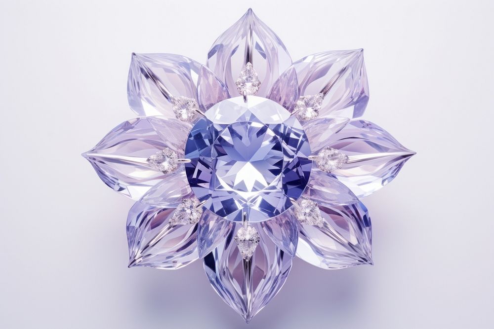 Crystal flower gemstone jewelry diamond kaleidoscope.