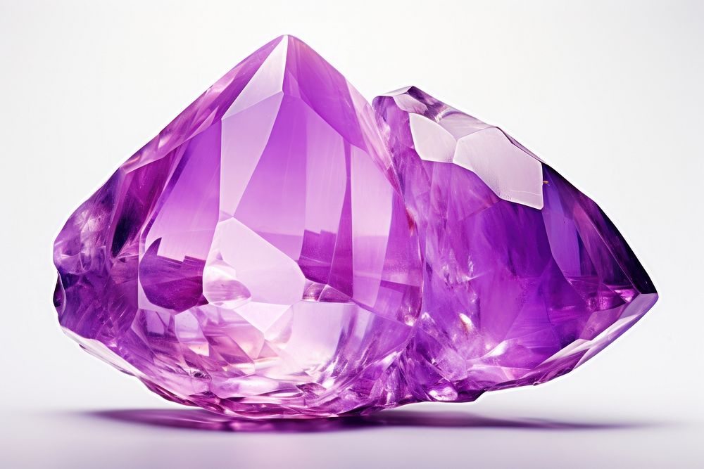 Crystal lavender gemstone amethyst mineral jewelry.