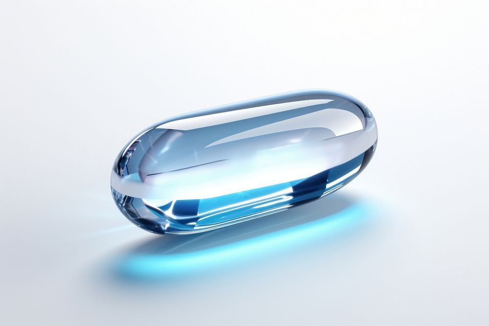 Pill gemstone jewelry crystal.