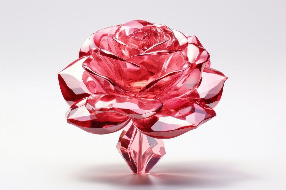 Rose gemstone jewelry flower.
