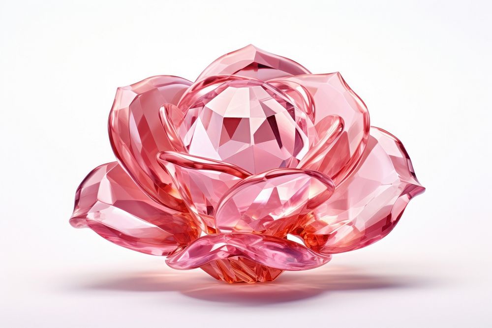 Rose gemstone jewelry crystal.