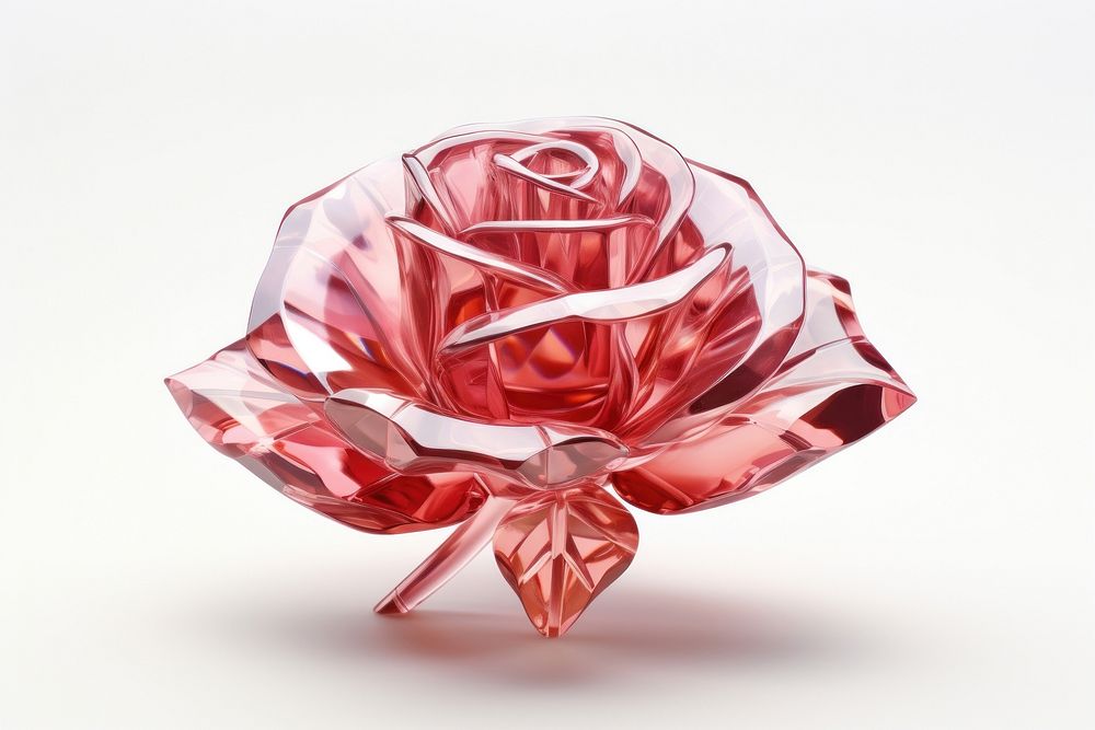 Rose gemstone jewelry flower.