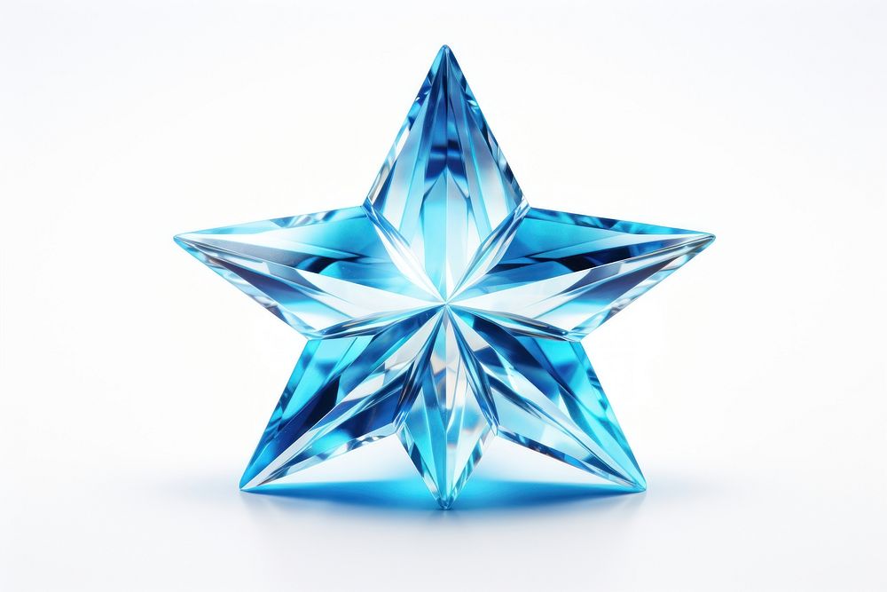 Star gemstone jewelry crystal.