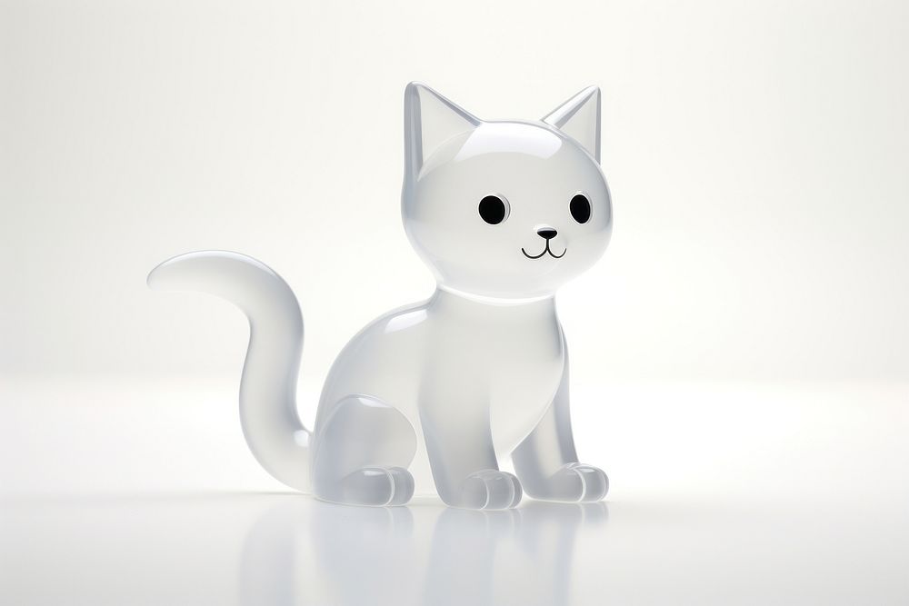 Cat simple icon figurine mammal animal.