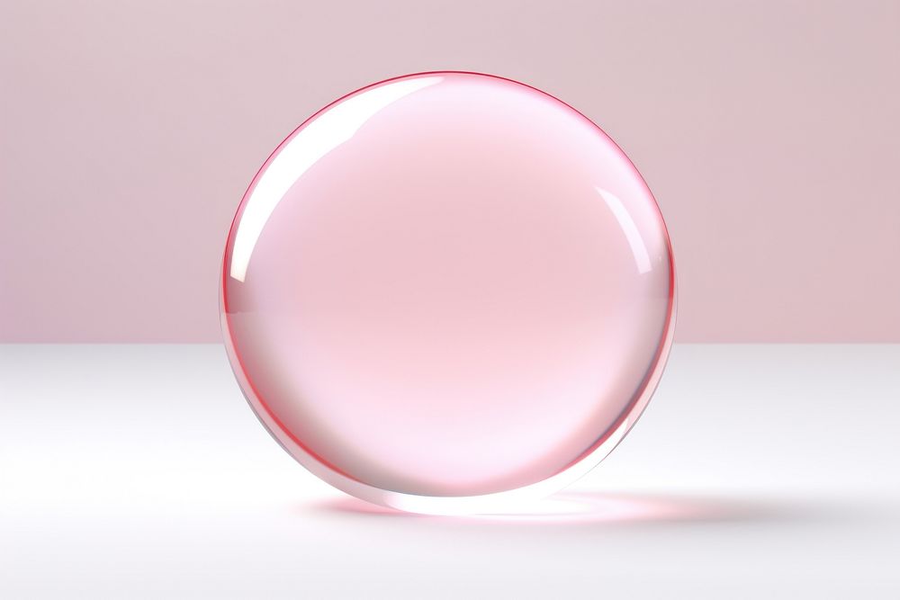 Circle transparent sphere glass.