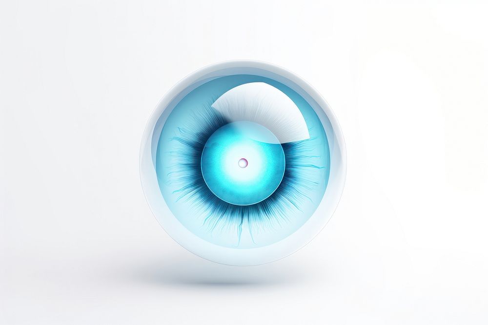 Eye simple icon technology lighting eyeball.