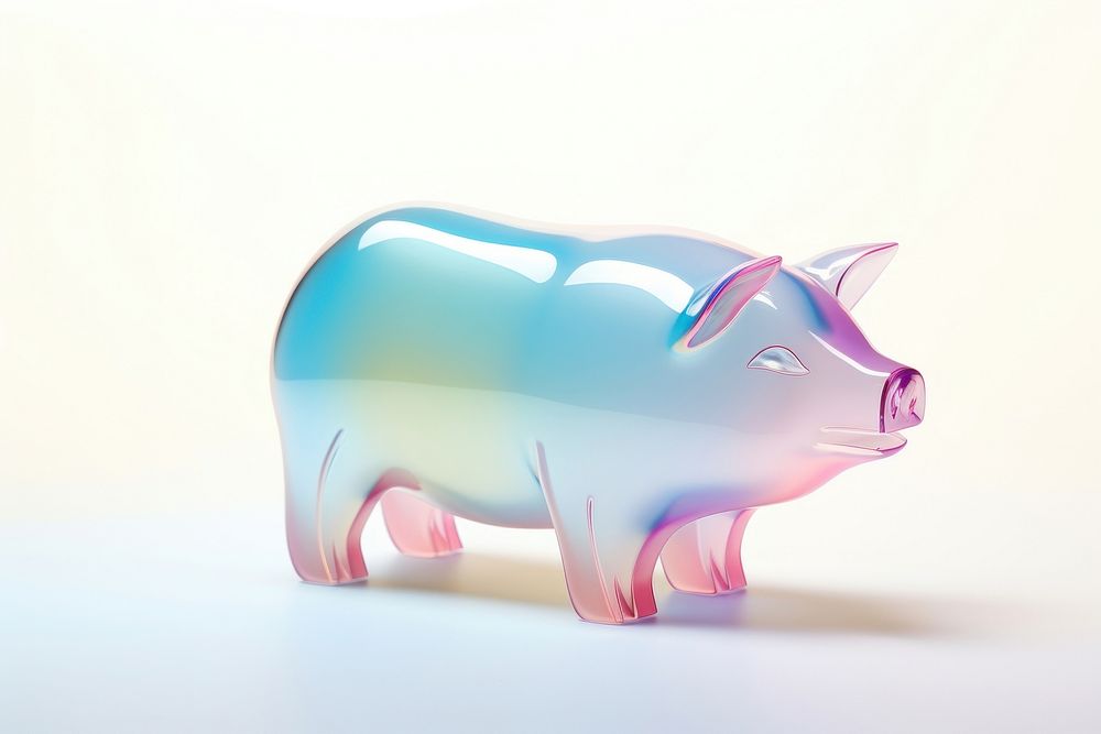 Pig white background investment appliance.