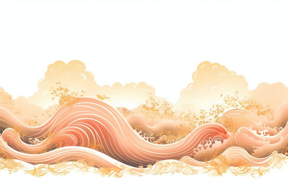 Chinese wave backgrounds pattern art.