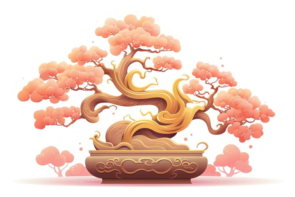 Chinese bonsai plant tree art.