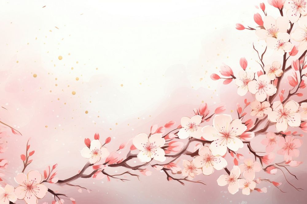 Chinese cherry blossom backgrounds flower plant.