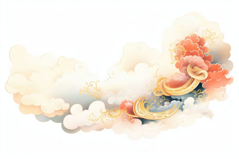 Chinese cloud pattern art accessories.