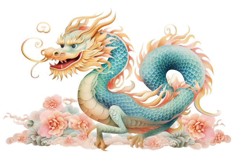 Chinese dragon representation creativity cartoon.
