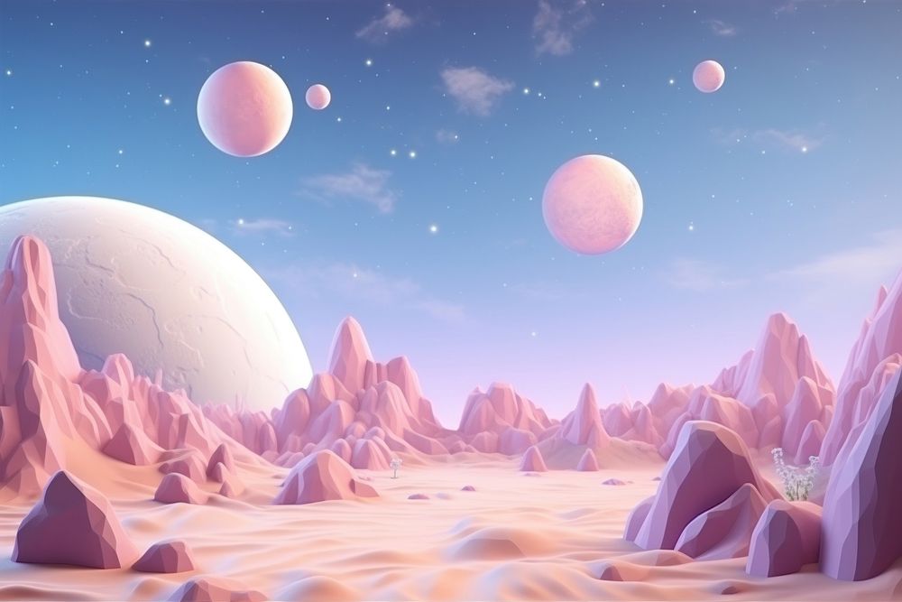 Cute planet fantasy background astronomy outdoors nature.