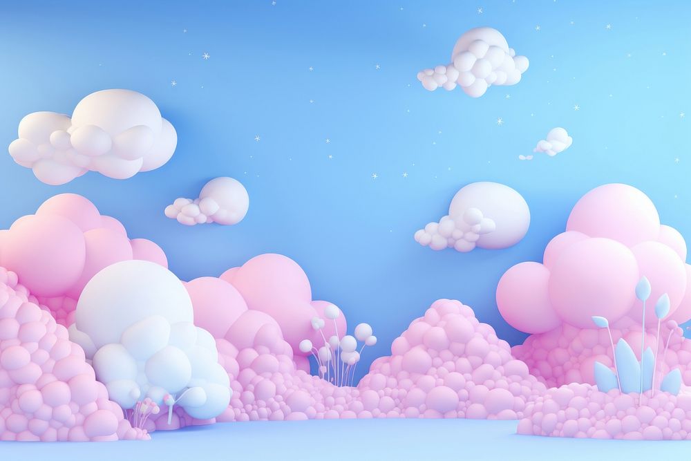 Cute sky fantasy background backgrounds outdoors cartoon.