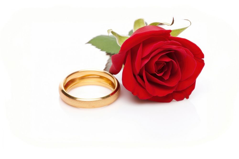 Rings rose jewelry wedding.