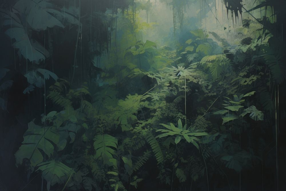  Jungle vegetation outdoors nature. AI generated Image by rawpixel.