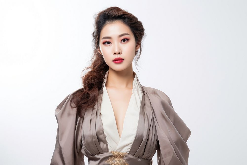 Asian model wearing fashion clothes portrait dress adult.