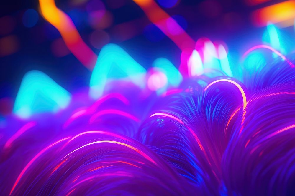 Blurred neon sparks light backgrounds pattern.