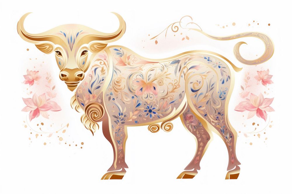 Bull zodiac livestock buffalo cattle.