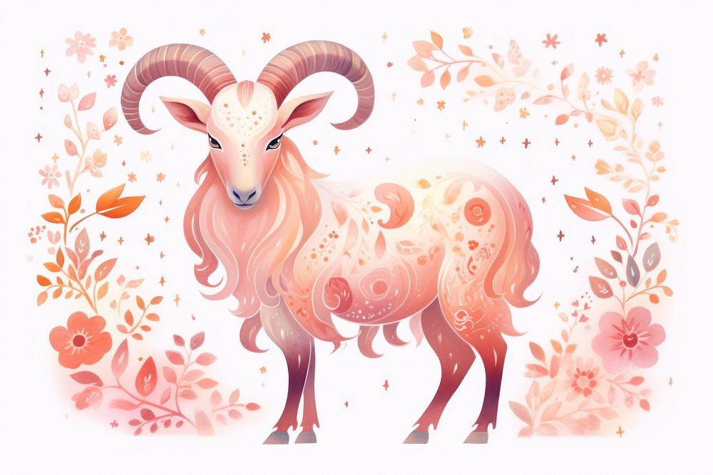 Goat zodiac livestock animal mammal.