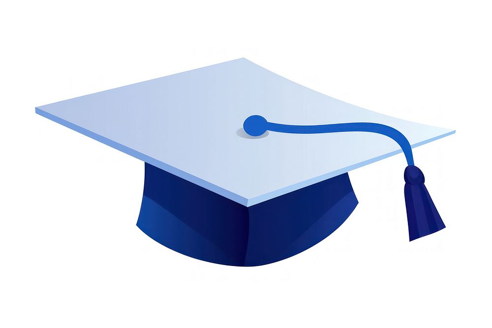 Graduation cap shaped icon white background intelligence certificate.