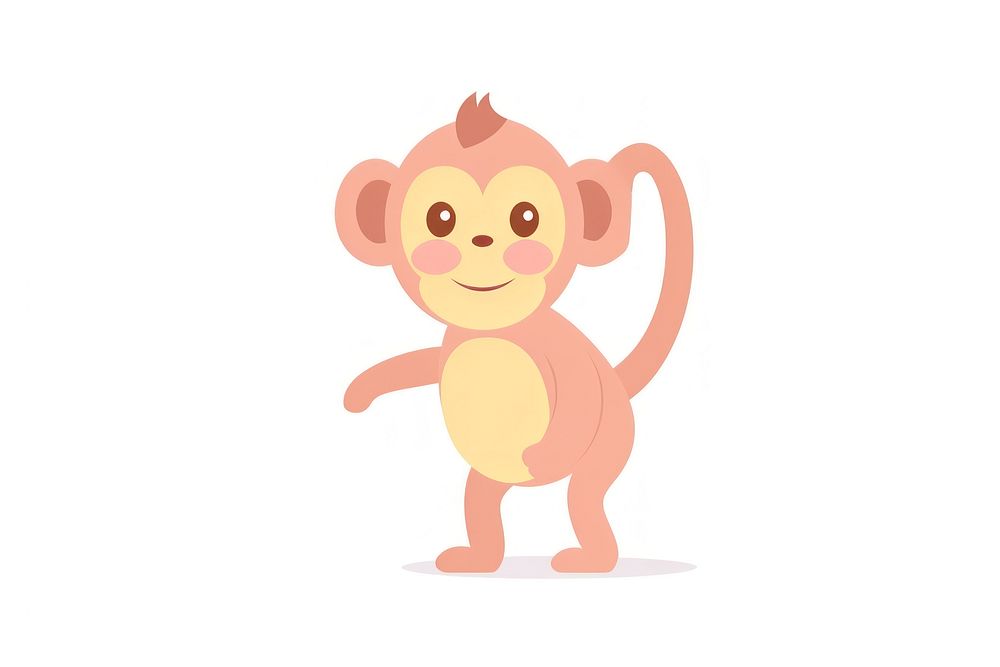 Monkey cartoon cute representation.