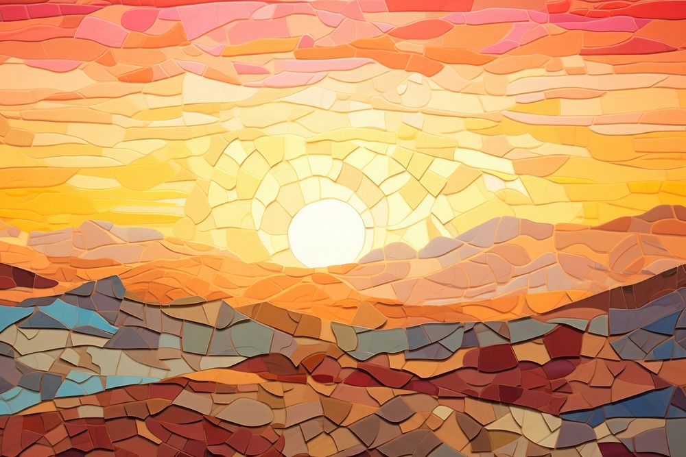 Desert background art backgrounds painting.