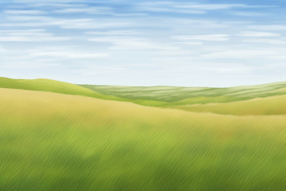  Grassland landscape backgrounds panoramic. AI generated Image by rawpixel.
