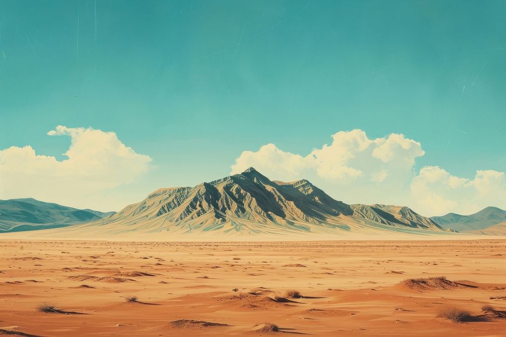 Empty scene of desert landscape outdoors nature.