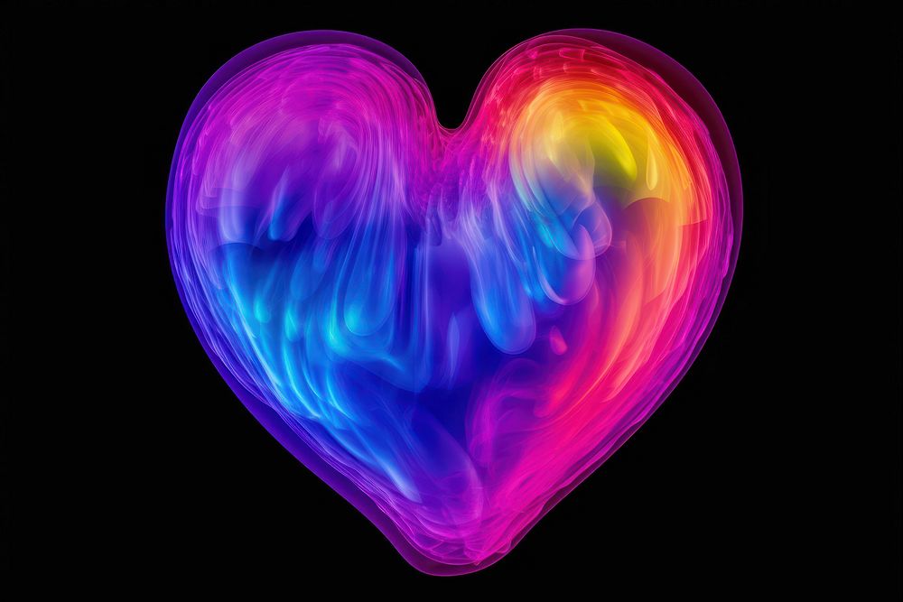 Heart pattern purple shape. AI generated Image by rawpixel.