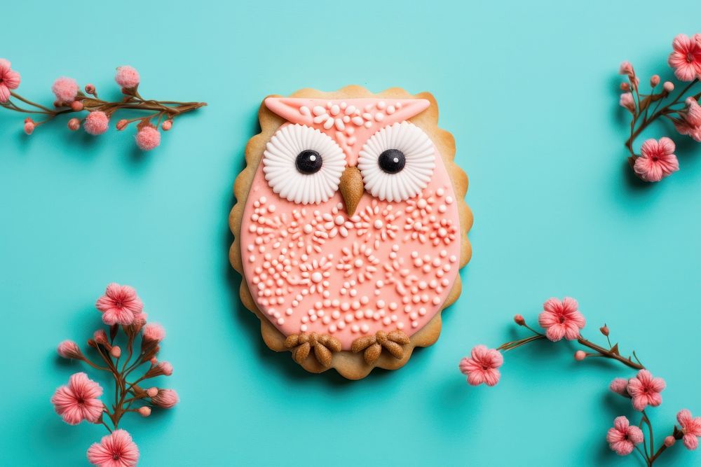 Owl dessert cookie icing.