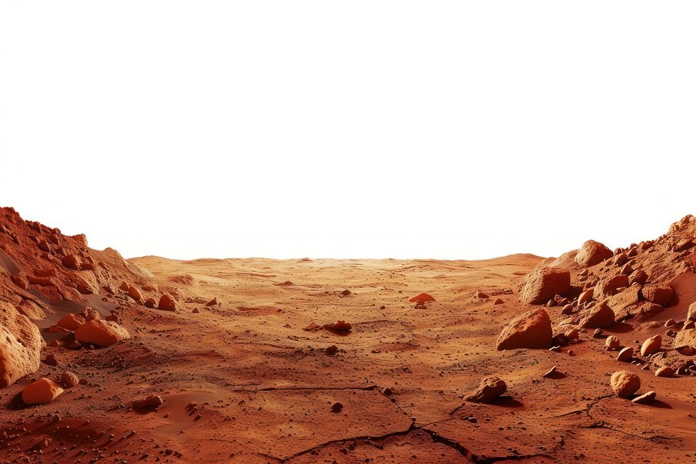 Mars surface landscape outdoors desert.