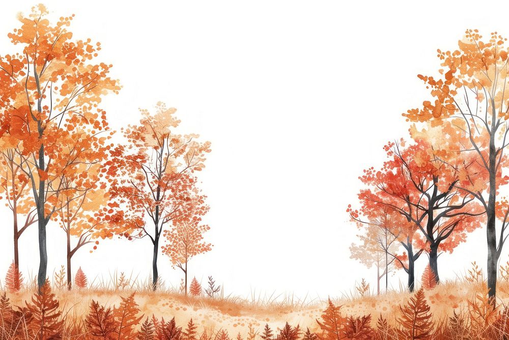 Autumn forest autumn landscape outdoors.
