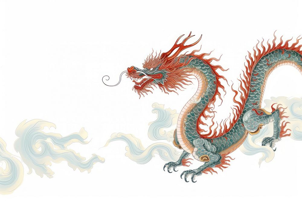 Chinese dragon creativity copy space | Premium Photo Illustration ...