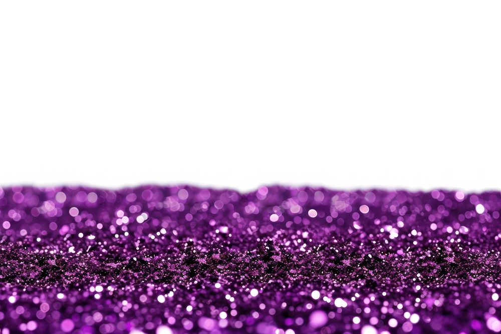 Dark purple color shiny glitter floor backgrounds white background copy space.