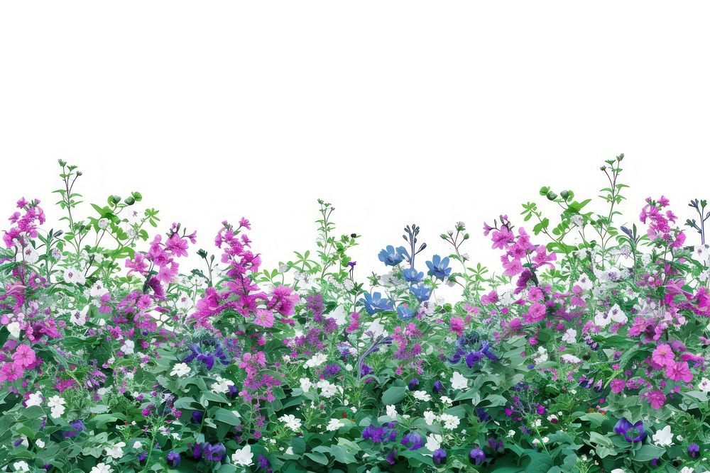 Flower bushes backgrounds outdoors blossom.