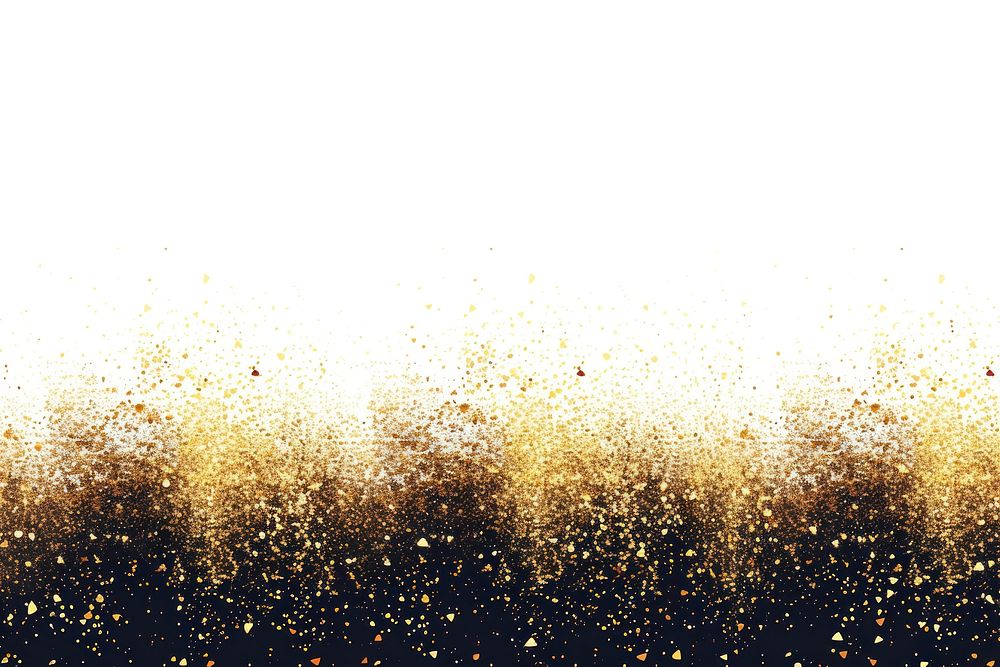 Golden falling glitter on the black floor backgrounds line gold.