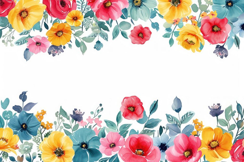 Top view colorful flowers backgrounds pattern plant.
