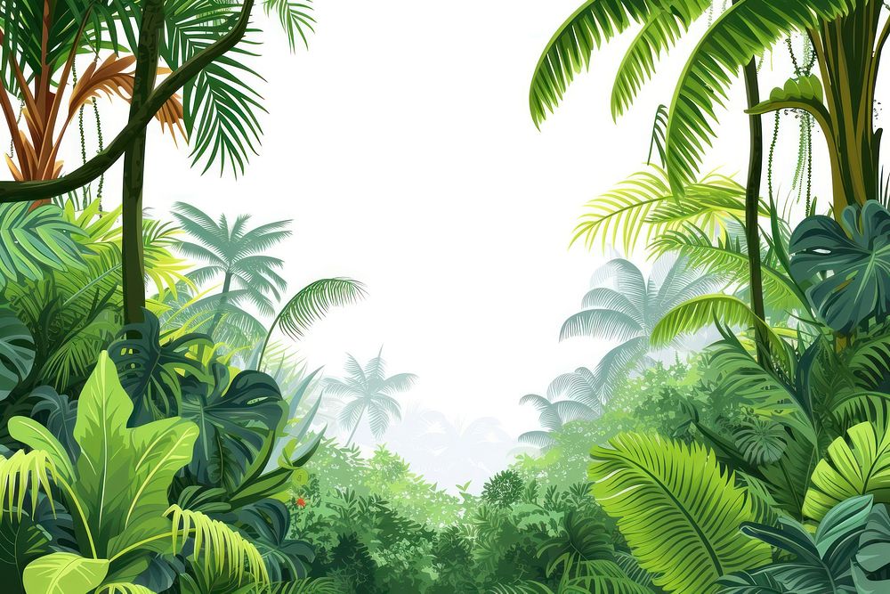 Tropical forest backgrounds vegetation outdoors.