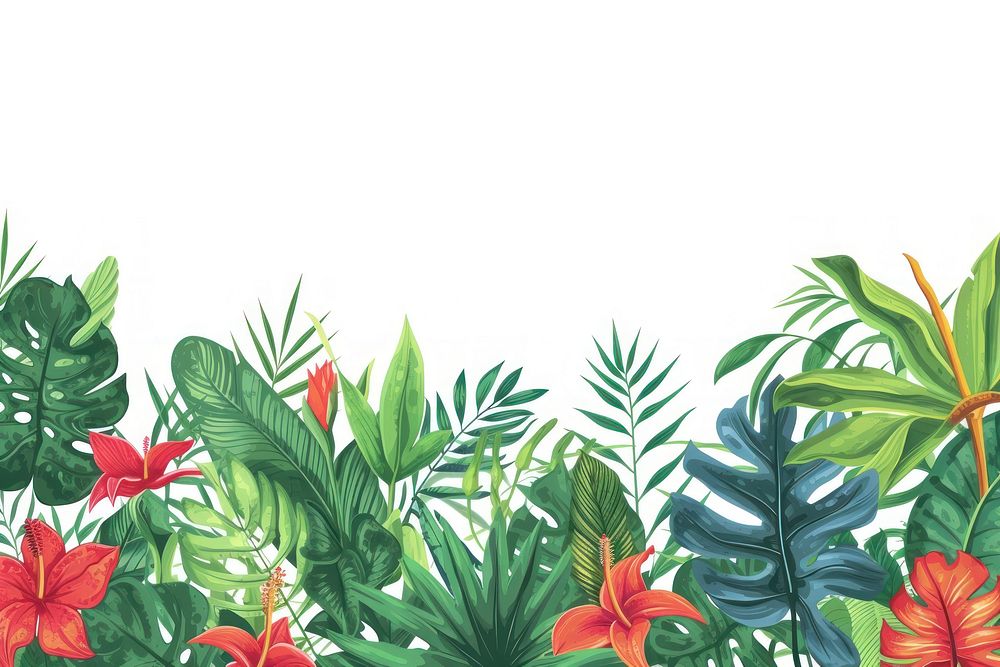 Tropical plants backgrounds outdoors pattern.