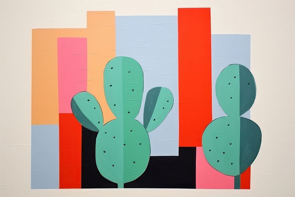 Cactus cactus art painting.